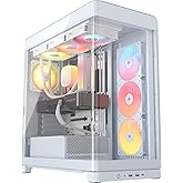CORSAIR Frame 4500X RS-R ARGB panoramik cam orta kule bilgisayar kasası &ndash; InfiniRail fan montaj sistemi, iki 360 mm radyat&ouml;r 