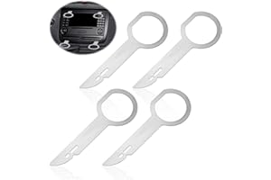 AOZUO 4-częściowy zestaw narzędzi do demontażu radia, radio samochodowe w stylu retro, łatwe usuwanie radia samochodowego, klucze do samochodów Mercedes do 1 i 2 radia samochodowego DIN A3 8p A4 B7