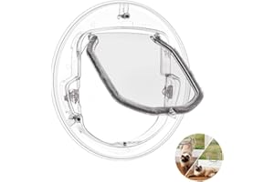 BRAND HUIPYOU Fashion Pet Dog finestra/porta 4 WAY Lock Cat Puppy Doggie cancello porta con serratura rotonda trasparente per schermo finestra/porta scorrevole in vetro/vetro finestra