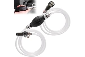 CVMGO Diesel Fuel Priming Bleeding Pump Tool with Oil Pipe 30+30cm Tube Siphon Pump Kit Reusable Fuel & Water Pump for Gasoline, Oil Diesel Gas Exhaust Tool for Ford PSA Landrover Jaguar Volvo and Others