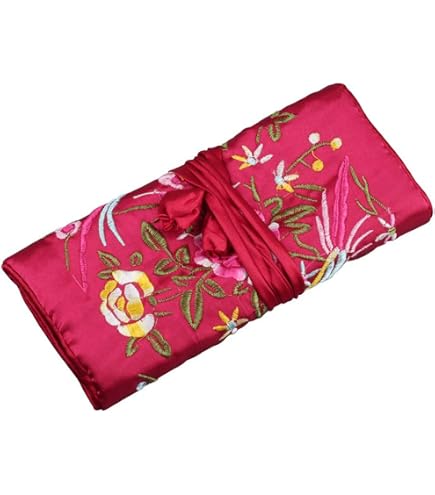 Custodia Rotolo Portabraccialetti E Orologi, Organizer Da Viaggio In Tessuto, Compatto 30x10x8 Cm