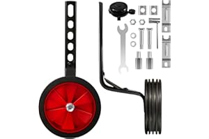 CycForge Verstellbare Stützräder für Kinderfahrräder – Perfekt für 12/14/16/18/20 Zoll Fahrräder mit variabler Geschwindigkeit und Einzelgeschwindigkeit, ausgestattet mit robusten Stabilisatoren.…
