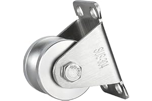 KCNOFNC Poulie de renvoi en acier pour corde, poulie avec 2 roulements à billes - 1 pièce