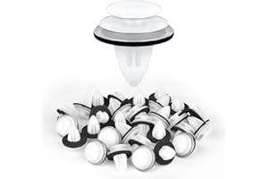 URAQT 50PCS Universal Retenue Vehicle Clips Rivets en Plastique, Fixation de Carrosserie Garniture de Voiture pour Auto Voitures Panneaux de Portes