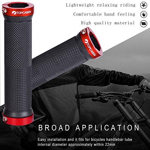 Topcabin ® Doppelt schließende Griffe Fahrrad-Mountainbike, BMX Fahrrad geschwungener - 4