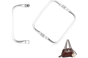 TIRYNS 2 Piezas Cierre de Beso Interior para Clutch 20cm Luminio Cierres Tipo U para Bolsos Marco Tubular Interno Boquillas para Bolsa Metalicas Marcos Accesorios Diy Fabricación Artesanía Hacer Monederos