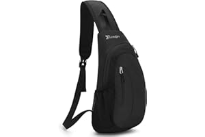 Januts Sling Bag Sling Shoulder Backpack Small Rucksack for Men Lightweight One Strap Shoulder Chest Bag Waterproof Anti-theft Casual Men Women Bags for Hiking