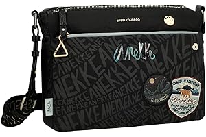 Anekke - Bolso de Mujer - Bandolera Grande - Bolsa de Hombro Polipiel con 1 Asa y Cierre Cremallera - Maleta de Mano - Colección Voice Nature Woods - Accesorios y Complementos Mujer - 30 x 22 x 9 cm