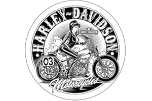 SUPER FABRIQUE Naklejki Deco Kask motocyklowy Harley Davidson Pin Up