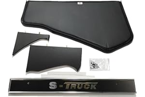 ‎KRAM-TRUCK KRAM-TRUCK Armaturenbrett-Ablage, Glatte Abdeckung, LKW-Cockpit, TV-Rack, kompatibel mit Scania S/R ab 2017, Neue Generation, 10 mm Schaumstoff, Kunstleder, Abriebfest, Graphit