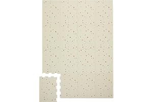 3 Sprouts - Foam Puzzle Play Mat - Large Baby Play Mat - Soft Padded Playmat for Floor - Ideal Kids Play Mats for Toddlers - Waterproof Mat - Babies Playmat for Indoors - Terrazzo Cream