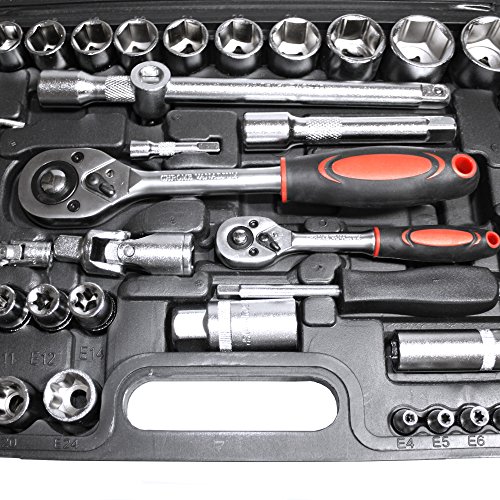 Werkzeugkoffer 108 tlg. Steckschlüsselsatz Werkzeuge Stecknüsse Ratschenkasten - 3