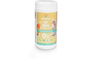 Kavee Fur-Get-Me-Nots Guinea Pig & Rabbit Wipes (75 Wipes) | Moisturising & Soothing Wipes for Guinea Pigs | Single-Use/Biodegradable | Natural Formula | No scent for low stress | Developed By Experts