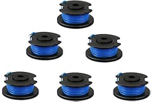 SYWAN 6 Pack String Trimmer Replacement Spool Line 0.065" 18-Volt 24V 40V, Compatible with Ryobi One+ AC14RL3A, Cordless Trimmer Line 11ft