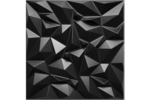 EURODECO 40 pièces 3D panneaux de murs & plafond, 50cm x 50cm en plastique PVC, Mur 3D, Plafond 3D, revêtement mural, Salle de jeux, 10m² - 1mm d'épaisseur