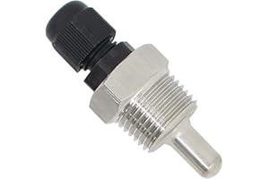 OTOMATICO 1/2 pouce - puits thermométrique acier inoxydable immersion de 30mm 50mm 100mm 200mm 300mm 400mm 500mm - Immersion well thermowell thermopocket pour thermocouple (30mm)