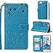 Price comparison product image Bluehare iPhone 6 Case,iPhone 6s Leather Case,iPhone 7 Wallet Case,iPhone 8 Flip Case,Leather Flip Wallet Phone Case Cover for iPhone 6/iPhone 6S/iPhone7/iPhone 8 (4.7 inch) - Blue