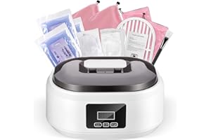 Krovtoy Paraffin Wax Machine Kit for Hands and Feet Fast Paraffin Heater with Touch Screen and Adjustable Temperature, Waxing Kits Professional Full Kit for Hand Spa at Home/Salon