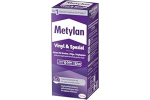 Metylan Vinyl & Spezial, starker Tapetenkleister in Pulverform für schwere Präge- und Vinyltapeten, leicht zu verarbeitender Kleister für den Innenbereich, transparent, 1x360g