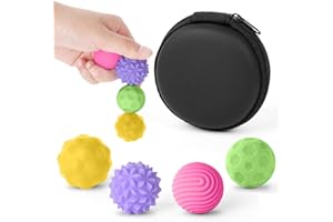 Ainiv Silicona Bolas Magnéticas Anti-Estrés, 4pcs Pelota Antiestres con Texturas Divertidas para Adultos y Niños Mano, Bolitas Magneticas Juguetes sensoriales (Color)