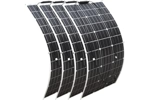 YINGGUANG Solar Panel 400w Flexible Monocrystalline Solar Panel Module Ultra Thin and Waterproof for Motorhome, Roofs,12V Battery and Uneven Surfaces (4 * 100W)