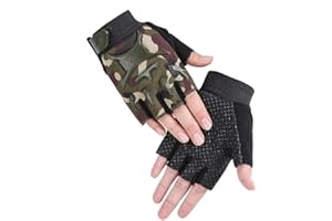 INSZKOOS Gants de Cyclisme pour Enfant 2-12 Ans Gants Demi Doigt Mitaine de Sport pour Garçons Filles Gants Antidérapant pour Vélo Escalade Scooter Patinage à roulettes Randonnée Montagne