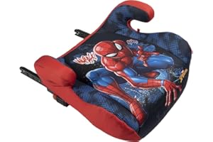 Tataway seggiolino alzatina auto bimbi ISOFIX Marvel Spiderman i-Size ECE R129, Rialzo bimbi 125-150 cm, 22-36 kg, 6-12 anni, gruppo 3, facile da trasportare - sfoderabile e lavabile