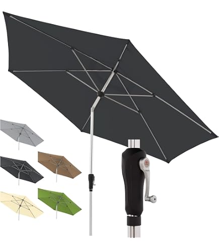 Sombrilla De Balcón Doppler Rethink 200 Cm - Redonda, Inclinable Y Con Funda