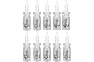 Solomi Microneedling Nadeln für Auto Elektrisch Microneedling Spenden Pen, 36 PIN, Transparent, nicht wasserfest, Erwachsener, 10 Stück