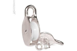 SEILWERK STANKE Jumbo-Shop 40mm Seilrolle Umlenkrolle Blockseilrolle 1-rollig Drahtseil ALUMINIUM Windenrolle für Seilwinde Blockseilrolle Seil Rolle