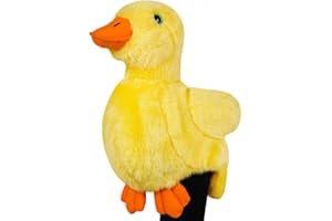 BIG TEETH Golf Novelty Driver Woods Head Cover Club Headcover Protector 460CC DR #1 Cute Soft Octopus/Tiger/Yellow Duck/Green Duck