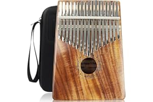 FLSEPAMB Kalimba 17 Schlüssel Kalimba Daumenklavier mit Tragetasche, Kalimba Professional Finger Daumen Klavier,Studienführer für Kinder, Anfänger, Geschenke für Muttertag Kindertag