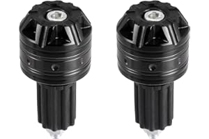 X AUTOHAUX 1 Pair 18mm Handlebar End Caps Plug Bar End for Motorcycle Black