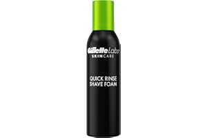 Gillette Labs by Gillette Quick Rinse Lightweight raklödder för män, raklödder som hjälper till att skydda huden, 240ml