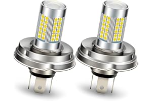 Ruiandsion 2 pezzi P45T Lampadina LED Super Bright 3030 66SMD Chip 10-30V Lampadina LED per faro moto