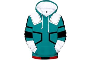 YIMIAO Unisex My Hero Academia Anime Hoodie Jacket Sweatshirt Cartoon Cosplay Hoodie Boys Girls 3D Print Pullover