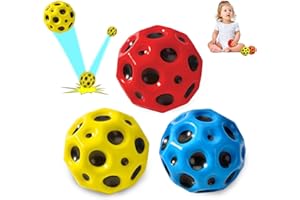NVTRSD 3 PCS Astro Jump Ball Moon Ball, Hohe Sprünge Gummiball Moonball, Mini Bouncing Toy, Space Theme Bouncy Balls for Kids Party Gift