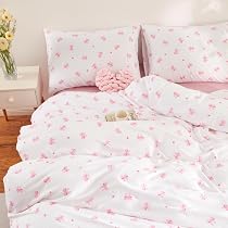 Schleifen Bettwäsche 135x200 Cm – Schwarzes Bowknot 2-Teiliges Set Mit Reißverschluss, Mikrofaser Bettbezug + Kissenbezug 80x80 Cm