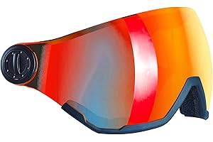 ‎BLACK CREVICE BLACK CREVICE Ersatzvisier mit Vollschutz I Skihelm-Ersatzvisier für Skihelm Arlberg & Gstaad & Saalbach & Silvretta I 5 Farben I Skihelm-Visier mit Anti-Fog-Beschichtung & UV 400 Schutz