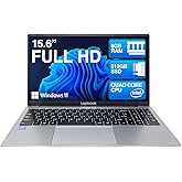 15.6" Full HD Laptop - 8GB RAM 512GB SSD, Windows 11 Home OS, J4125 Quad-Core CPU, AC WIFI, RJ45, Integrated Webcam - S15 N2