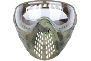 DETECH Taktische Vollmasken Airsoft Helmmaske mit austauschbarer Schutzbrille und Helmkupplung