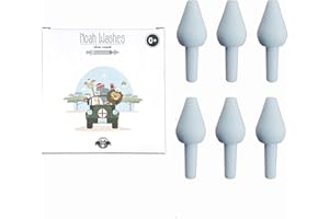 IL MONDO DI NOAH Olive Nasali in Gomma, Olive Nasali per Lavaggi Neonato, Beccuccio Lavaggio Nasale Bambini (6 Olive)