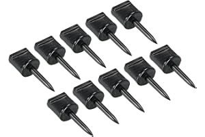 PATIKIL Tir Arc Cible Épingles, 20 Paquet Nylon Clou Tournage Cible Broche Fixe pour Maintien Cible Papier Face, Noir