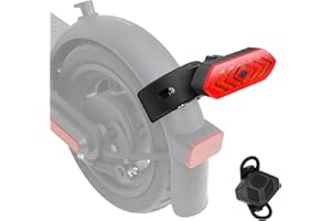 ulip Vélo Scooter Feu arrière avec télécommande Super Lumineux vélo feu arrière étanche USB Rechargeable vélo feu arrière avec Clignotant Avertissement sécurité