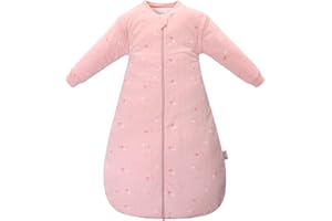 AMO NENES Sacco Nanna per Bebè con Maniche Staccabili, TOG 2.5, 100% Cotone, Ideale per la Mezza Stagione e L'inverno, 0-18 Mesi