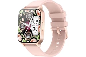Cloudpoem Smartwatch Donna Orologio Fitness per Android iOS Contapassi, Cardiofrequenzimetro, Saturimetro, Notifiche WhatsAPP e Chiamate, 24 Modalità Sportive, Ciclo Mestruale, Impermeabile, Rosa
