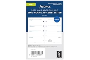 Filofax Kalendarz mini, 1 tydzień na 2 stronach (niemiecki) 2026