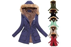 ZGIDDAZ Sweat a Capuche Femme Zippé Mi-Long Automne-Hiver Polaire Garder au Chaud Casual Manteaux Femme Simple Uni Grande Taile Veste Polaire Femme Avec Capuche Fermeture éclair Personnalité Poche