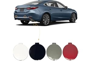 CZShiYue Rear Bumper Tow Hook Cover Towing Eye Cap Fit for Mazda 6 Atenza 2018-2021 GSH7-50-EL1-BB GSH7-50-EK1-BB (Red, Right Passenger Side) Xinpinsai