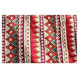 telas etnicas para tapizar Diseño reversible funda de tela, ambos lados positivos y negativos se puede utilizar, sus colores son también una combinación perfecta para cualquier tipo de ambiente, y se adapta perfectamente para todas las estaciones